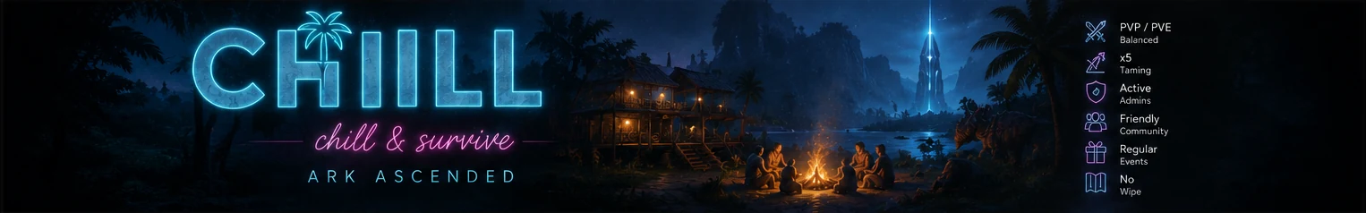 CHILL banner — chill & survive